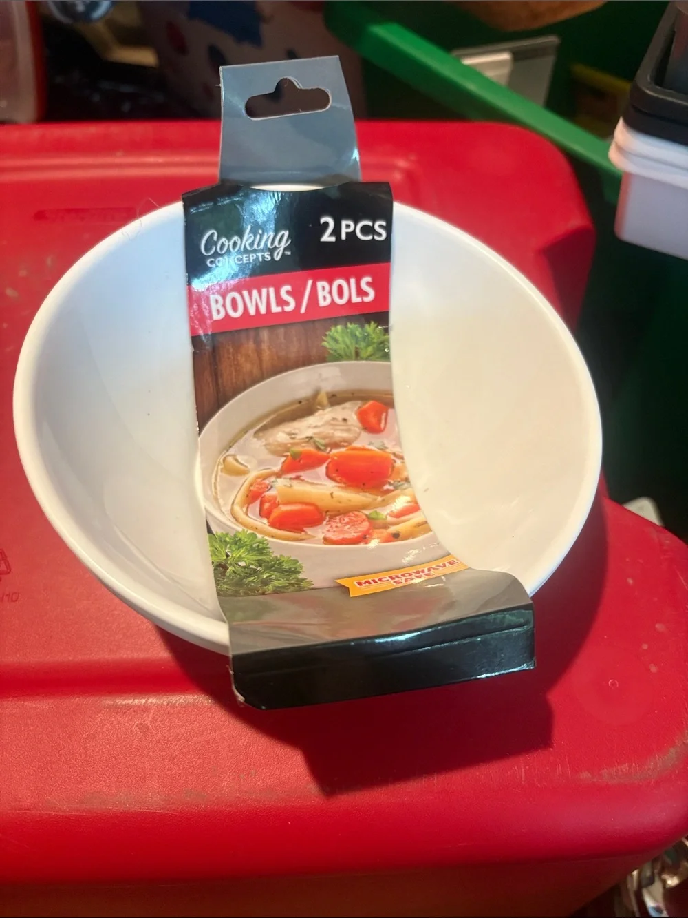 White Ceramic Bowls - 2 Pack